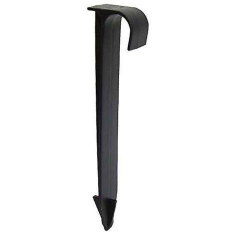 100Pcs Supports De Tuyau De Tube Dn16 Type C Enjeux Au Sol Pour Tuyauterie De Tuyau Pe Raccords D'Irrigation Par Gouttières Connecteurs D'Eau De Jardin (1/4)