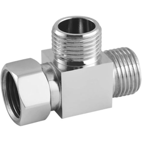 Lot De 2 Tétons Filetés En Laiton Chromé 1/2″ X 4″ – Raccord Plomberie
