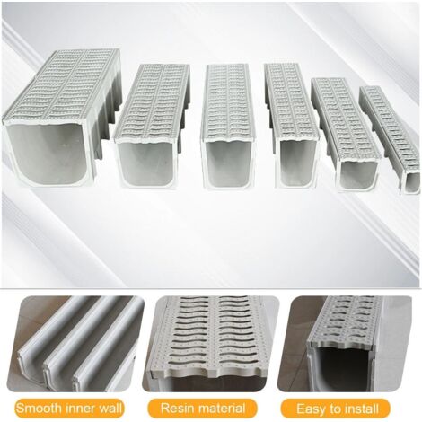 Kit de Drainage en Résine Haute Résistance \u2013 Système de Caniveau à ...
