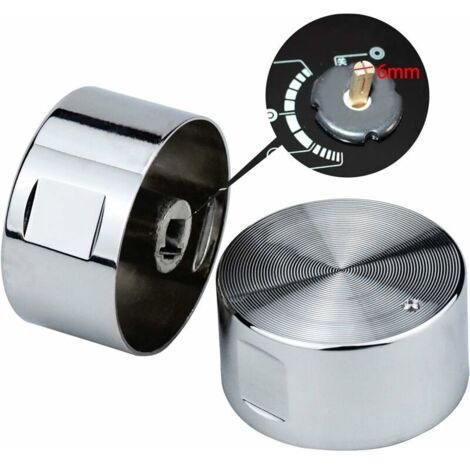 Lot De 8 Boutons De Cuisinière Rotatifs En Métal 6mm - Universels Pour Plaque Gaz & Four