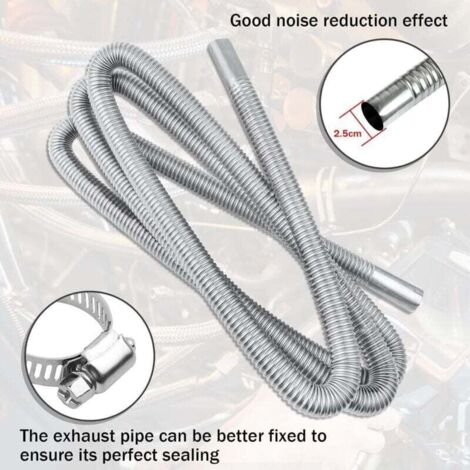 Tuyau Flexible D'Échappement 2,59 Pouces - Acier Inoxydable Universel - Réduction Bruit & Vibrations Voiture