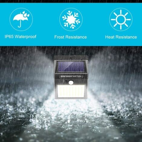 Lumière Solaire Extérieure Avec Détecteur De Mouvement - étanche IP65, 400 Lumens, Installation Sans Fil