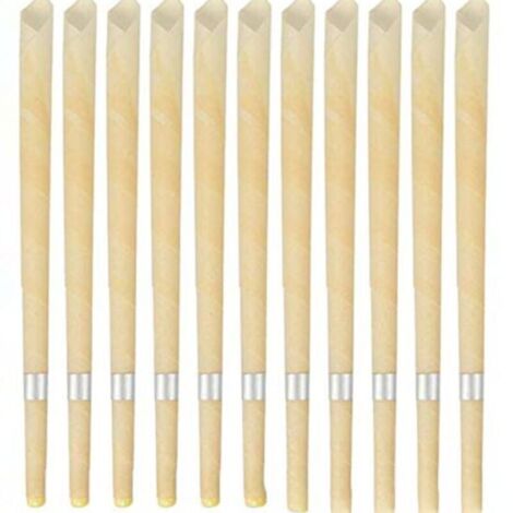 20 Pièces 4 Pouces Bougies De Sorts En Cire D'Abeille Noir Et Blanc | Ne Pas Fumer