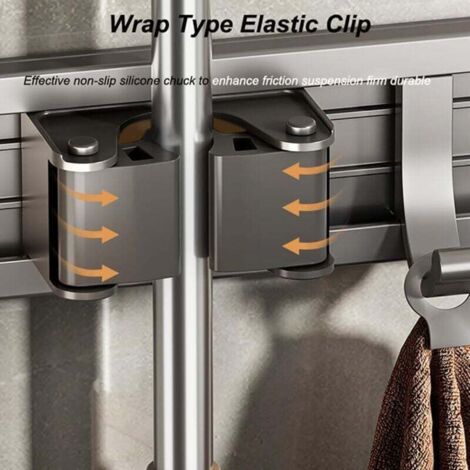 AHOWPD Lot De 4 Organiseurs De Tournevis, Pinces En Métal, Porte-marteaux, Tournevis, Outils à Main Et Support De Rangement Mural Pour Garage, Atelier, établi