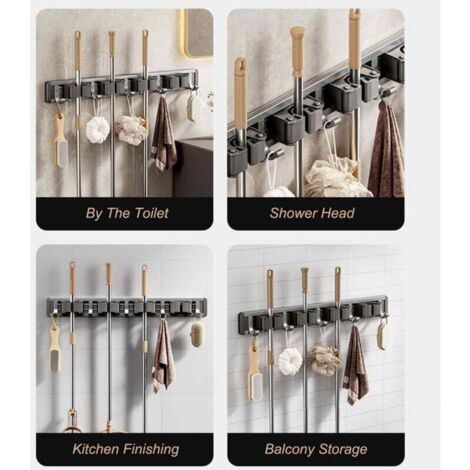 Support Mural Pour Tournevis 25 Trous - Organisateur Atelier, Garage - En Métal, Dimensions 35x9.5 Cm - Range Petits Outils - 8