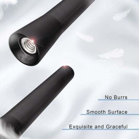 Antenne Voiture De Toit 6.5cm + 23.5cm,Antenne Radio Voiture Remplacement Universelle Antenne Auto Avec Fonction De Réception FM/Dab Puissante Avec Vis M4 M5 M6