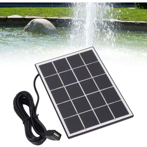Kit Pompe Fontaine Solaire Riloer 9V 1.8W - Pompe Submersible Pour Bassin Et Jardin
