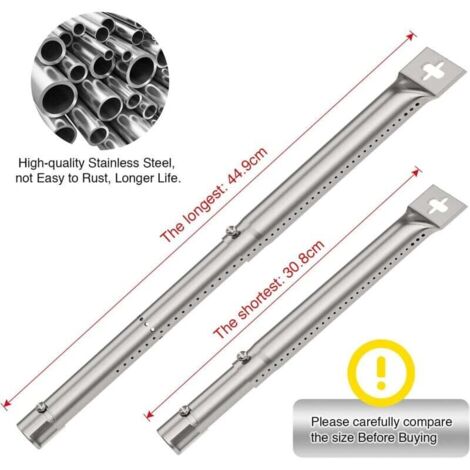 Bruleur Barbecue Gaz Brûleurs De Rechange Universels En Acier Inoxydable Pour Barbecue À Gaz De 35 À 42 Cm, Trou De Barbecue Gaz Bruleur