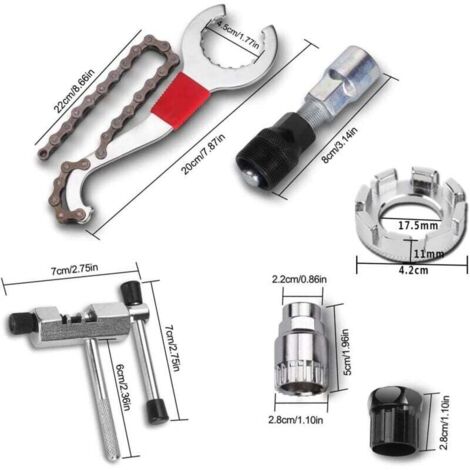 Kit D'Outils Multifonction 16 En 1 Pour Vélo – Compact Et Léger Avec Clés Hexagonales, Dérive-Chaîne | Pour Réparations En Randonnée - 3