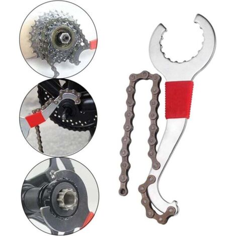 Kit D'outils Vélo : Extracteur De Couronne, Démonte Manivelle, Fouet à Chaîne
