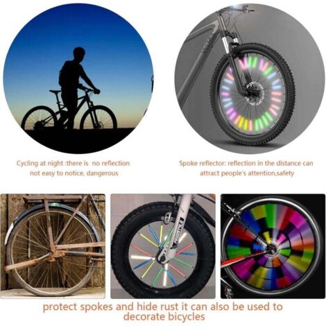 Réflecteurs De Rayons Lxtness – 36 Pièces – Vissage Facile, 360° De Visibilité – Vélos, Nuit, Pluie
