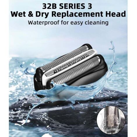 Tête De Rechange 32B Pour Rasoir Braun Series 3 - 3000S, 3010S, 3020S, 350cc