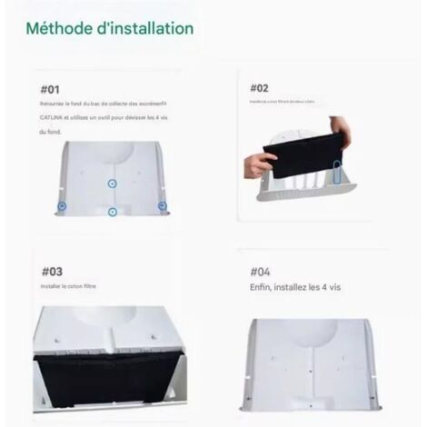 Pack De 4 Filtres à Charbon Actif - Élimine Les Odeurs De Litière, Poubelle Et Compost