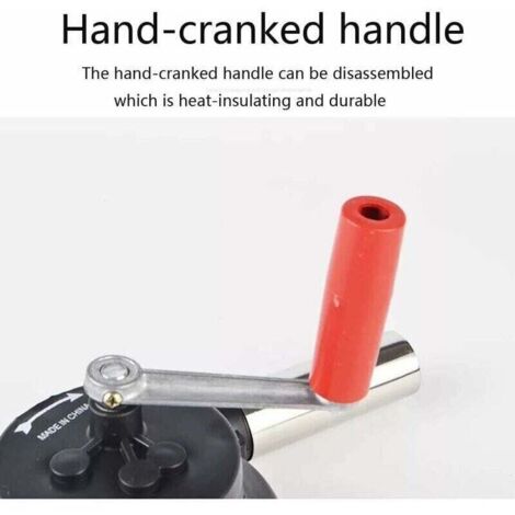 JOUFNING Briquets À Charbon Forge BBQ - Manivelle Forgeron Forge Ventilateur De Fer, Avec Souffleur De Barbecue Manuel À Engrenages En Fonte, Pour