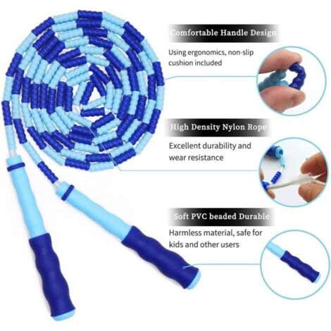 Corde à Sauter Avec Balles Lestées & Écran LCD - Pour Fitness, Adultes & Enfants - Longueur Réglable 2,8 M - Matériau PVC Et Acier