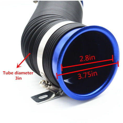 Tuyau Admission D'air Silicone Pour Voiture - Diamètre 63 Mm - Longueur Ajustable - Résistant à La Chaleur - Universel