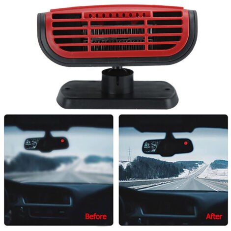 Dégivreur De Pare-brise - ZERONE - 200W - Portable 2 En 1 - Chauffage Céramique - Ventilateur