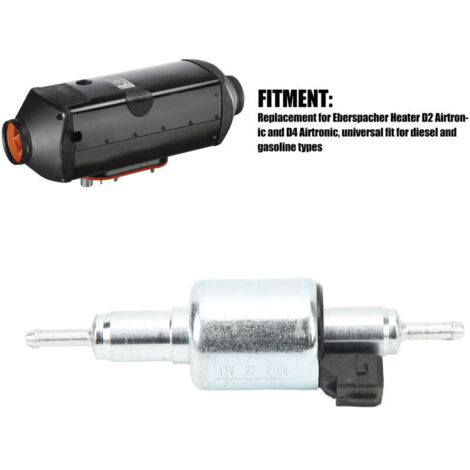 Pompe à Carburant Diesel 12V 22 Ml – Pour Chauffage Auxiliaire Webasto/Eberspächer 2-8 KW | Silencieuse, Robuste ABS+métal, Voiture, Camping-car, Bateau