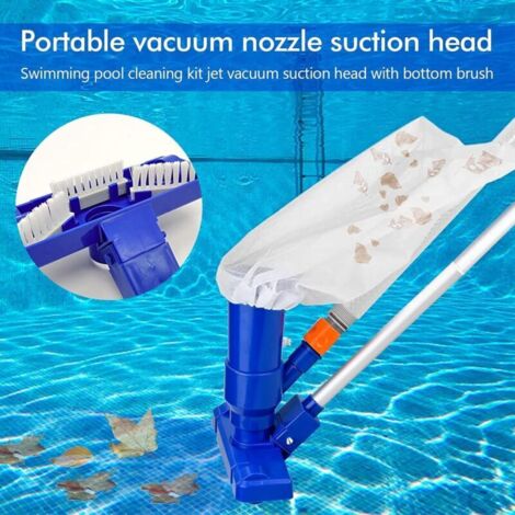 Aspirateur De Piscine Portable Rechargeable - Sans Fil, Facile à Utiliser - Pour Piscine Hors Sol, Spa Ou Piscine Gonflable - Tige Réglable 57-112 Cm