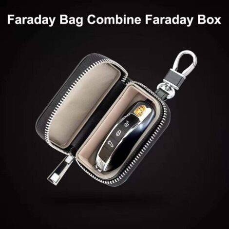 Pochette Faraday Porte Clés Voiture - Sac Anti-Vol RF KS1 Disklabs (Made In Britain)