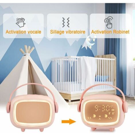 Réveil numérique à LED pour chambre à coucher, horloge numérique avec Réveil numérique à LED pour chambre à coucher, horloge numérique avec