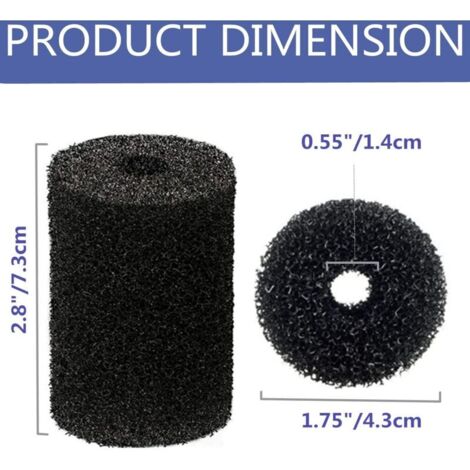 LTWHOME Lot De 24 Brosse En Mousse De Remplacement Pour Polaris 180 280 360 380 480 3900 Sport - Nettoyage Piscine Efficace