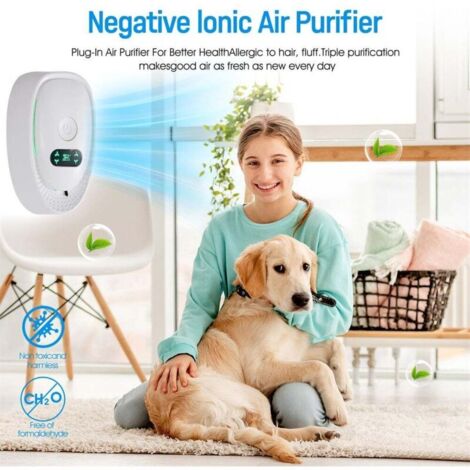 Purificateur D'Air Ionique Mavvix - Élimine Odeurs, Polluants Et Allergènes Pour Chambres, Toilettes, Placards Et Salles Pour Animaux (Blanc)
