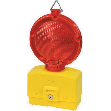 LAMPEGGIANTE P/CANTIERE LUCE ROSSA S/BATTERIA (1/2)