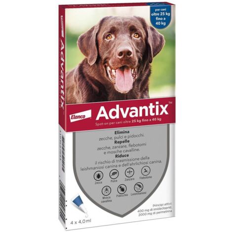 Bayer Advantix Spot On 6 Pipette Cani 25-40 Kg