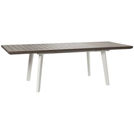 TAVOLO HARMONY ESTENS 160/240X100X74CM BCO/CAPP