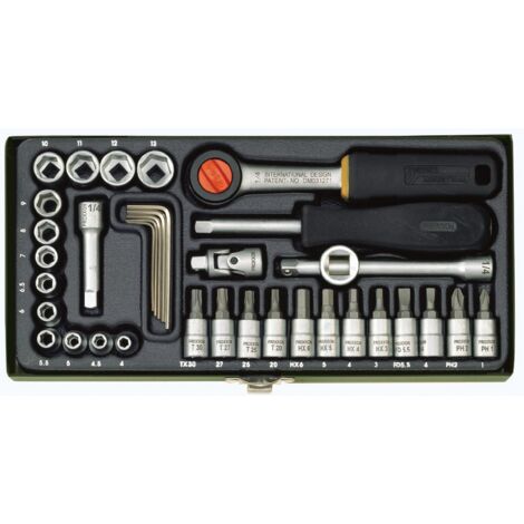 CHIAVE A BUSSOLA 4/13 MM SERIE 36 PZ PROXXON 23080 (1/2)