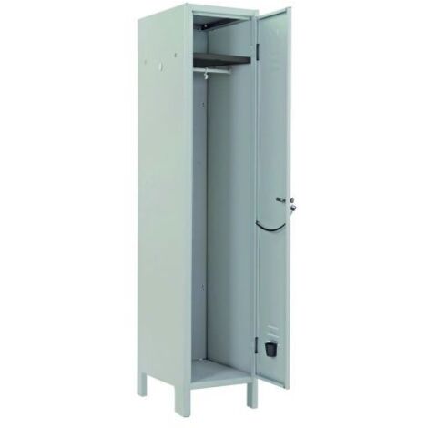 Prometal armadio armadietto spogliatoio in lamiera ad un 1 posto cm36x35x179h chiusura con serratura (1/5)