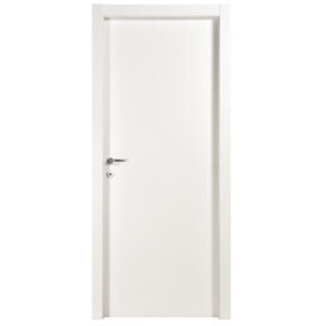 Capaldo – Porta microtec bianca 210x90 cm – Bloccaporta per apertura a sinistra – Materiale resistente per uso interno (1/2)