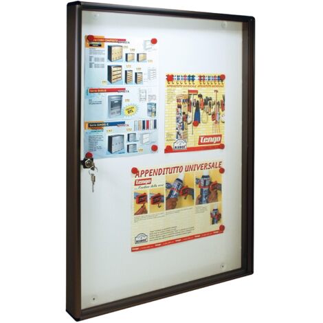 BACHECA FONDO MAGNETICO ALUBOX BC5 55X5X73 GR (1/2)