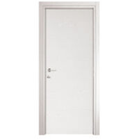 PORTA MOD. MICROTEC FRASSINO/BIANCO CM.210X70 S/MANIGLIE