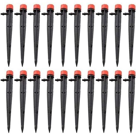 100pcs Goutteur Irrigation Réglable Goutte à Système D'arrosage