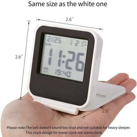 Réveil Numérique Portable Avec Affichage De La Température Et Grand