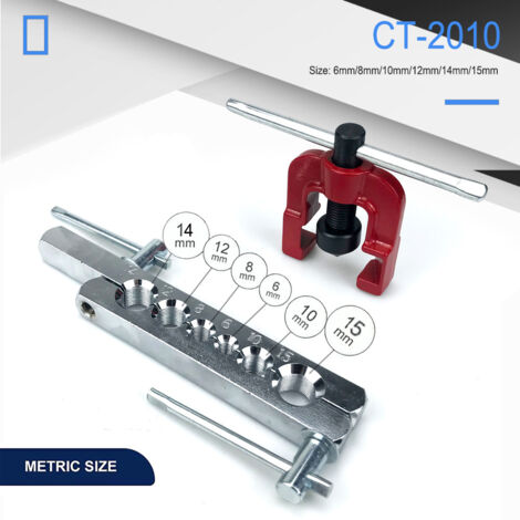 Kit de 2 Alésoirs à Double Cône CT-2010 – Pour l’Évasement Simple des Tubes de Cuivre (1/5)