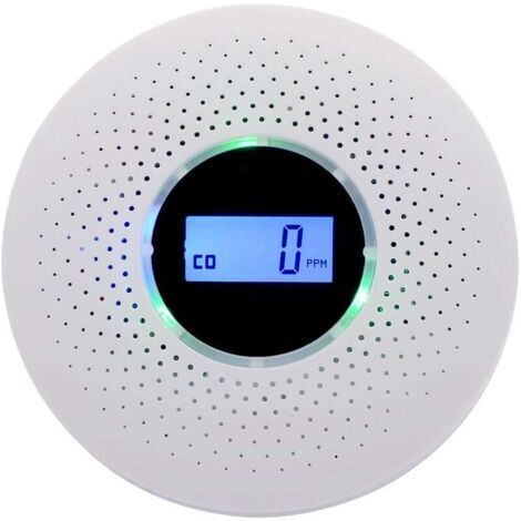 Tonchean –Détecteur de fumée et monoxyde de carbone –Capteur électrochimique –Alerte sonore ≥ 85 dB –Installation facile avec vis et œillets (1/5)