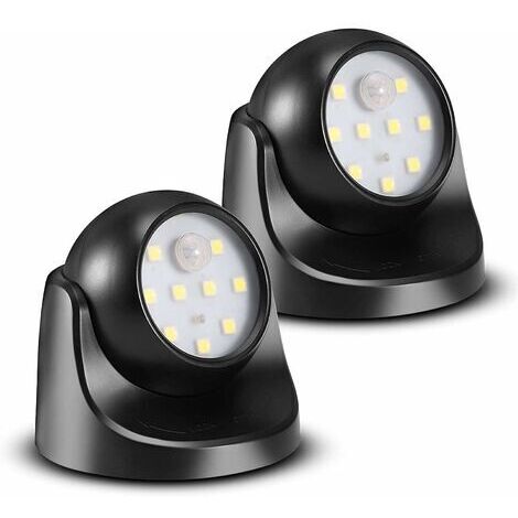 Projecteur LED sans fil avec détecteur de mouvement –150 Lumen –Sphère amovible –Tête rotative 360° –Angle de détection 120° –Distance jusqu'à 3m (1/5)