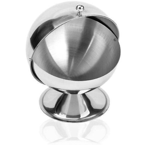 Pot à sucre cubique en acier inoxydable, pot d'assaisonnement sphérique, pot de stockage à rabat, pot d'assaisonnement créatif, pot à bonbons au thé, tasse à sucre (1/5)