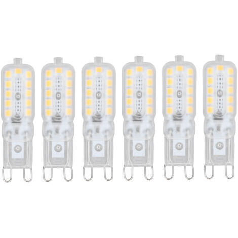G9 LED Dimmable Blanc Chaud Ampoule LED G9 5W Halogène Lumière Lampe LED G9 360°Larges Angle de Faisceau 22 2835 SMD,6pcs (1/5)