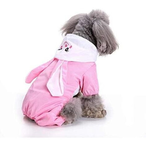 Pet Raincoat Vêtements pour chiens Pet Supplies Teddy Pet Raincoat Rose (1/4)