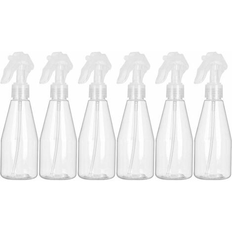 Flacon Spray Vide 200ml, Lot de 6 Vaporisateur Vide en plastique, Bouteille Pulverisateur Vide pour Désinfectant, Jardinage, Nettoyage (1/5)