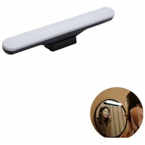 Applique de salle de bain Lampe de lentille sans fil Lampe de bureau de maquillage LED sans poinçon Lampe de bureau rechargeable Lampe de lentille de salle de bain Lumière blanche à intensité variable (1/5)