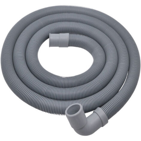 nge de machine à laver, nge de machine à laver et lave-vaisselle de 2,50 m, rallonge de tuyau avec support et clip (coude, diamètre intérieur 20 mm) (1/5)