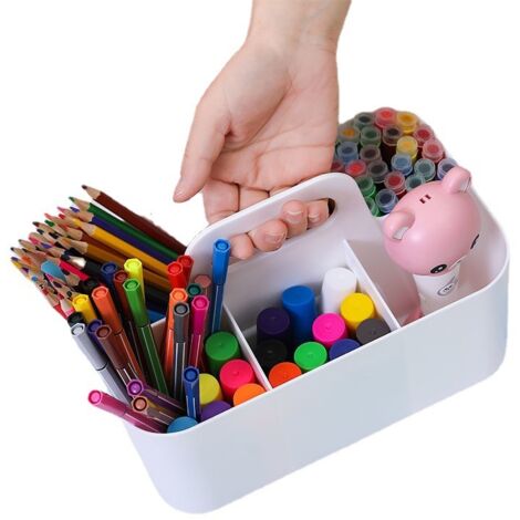 BDD Organisateur de bureau Organisateur de bureau parfait Ciseaux, crayons, stylos, notes autocollantes, etc. Système de stockage de bureau Boîte de rangement (1/5)