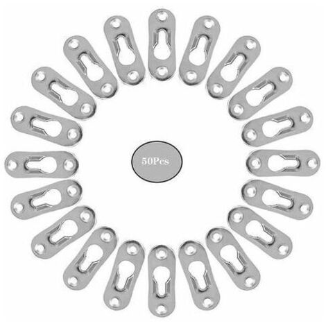 Attache Invisible Cintres De Trou Serrure Metal Peinture Attaches Trou Cintres Pour Cabinet Miroirs Cadres Photo Armoires50 PièCes Trou De Serrure En MéTal De Trou De Serrure En MéTal Fixation