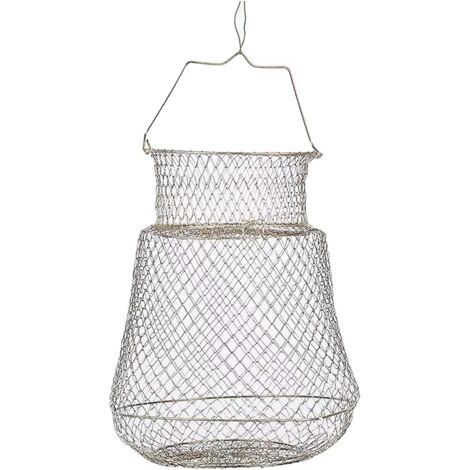 Cage à poisson portable pliable cage à poisson filet de pêche crabe homard anguille hareng 3858CM