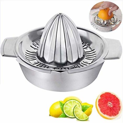 Presse-citron électrique haut rendement en jus - presse-agrumes, presse-orange 2 sens de rotation - presse-fruits électrique 2 cnes - oranges presse-agrumes inox (1/5)